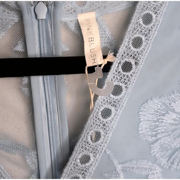 Pink Blush Maternity Maxi Dress - Floral – Powder Blue (Women’s Small, NWT) - Picture 8 of 8